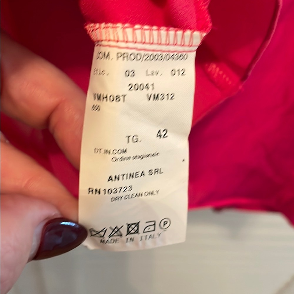 NWT Giorgio Armani Crop Tank Top side zipper silk/lining  size 6 made in Italy - Picture 7 of 7